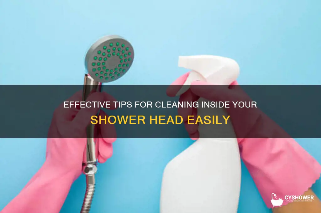 how to clean inside shower head