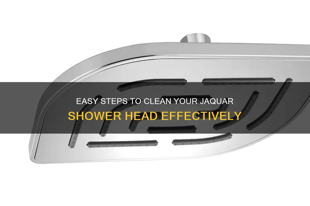 how to clean jaquar shower head
