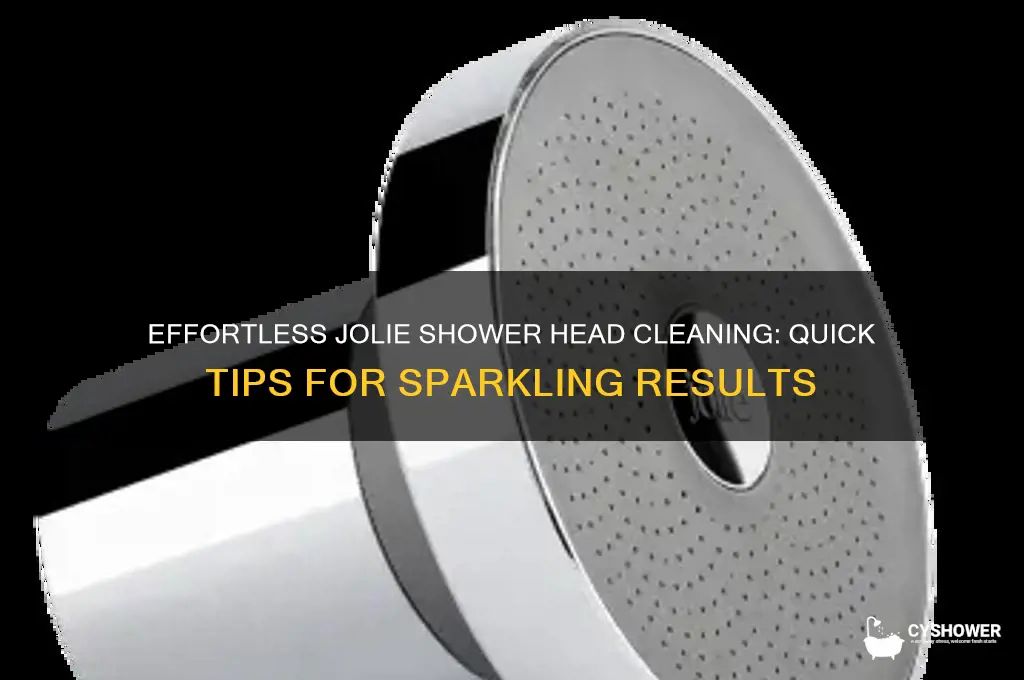 how to clean jolie shower head