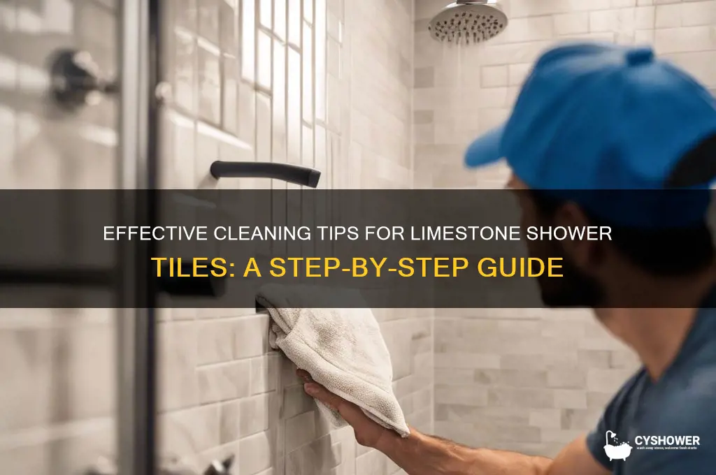 how to clean limestone shower tiles