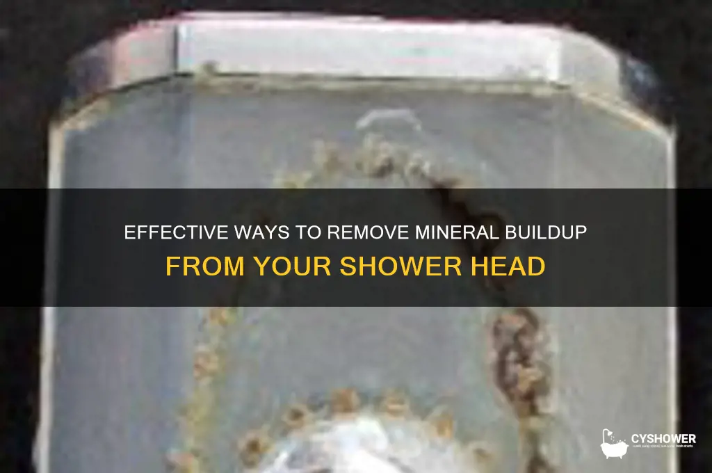 how to clean mineral deposits from shower head