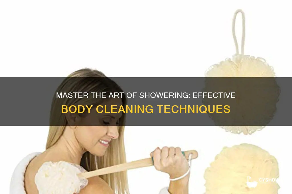 how to clean my body when i take shower