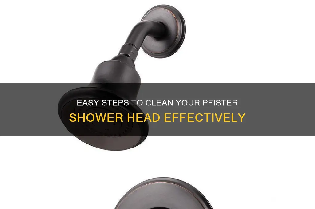 how to clean pfister shower head