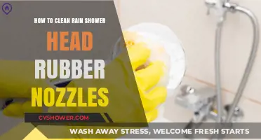Easy Steps to Clean Your Rain Shower Head Rubber Nozzles