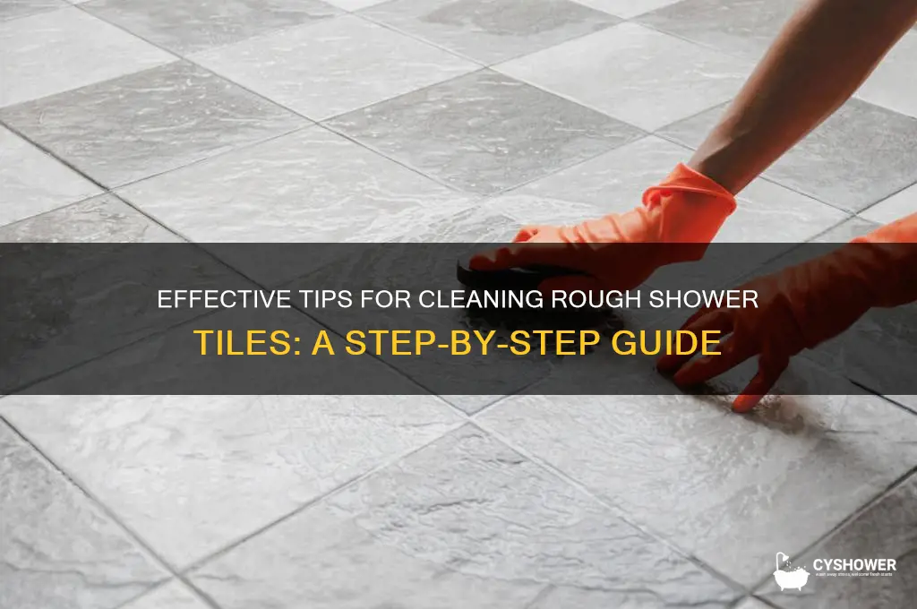 how to clean rough shower tiles