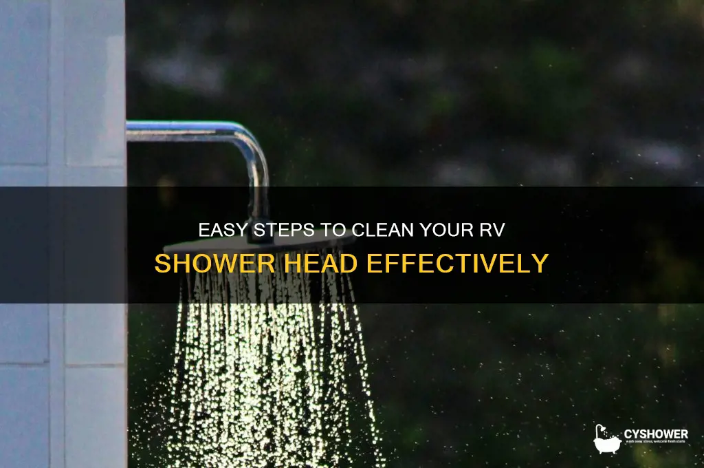 how to clean rv shower head