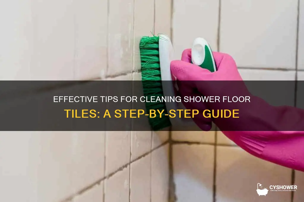 how to clean shower floor tile group