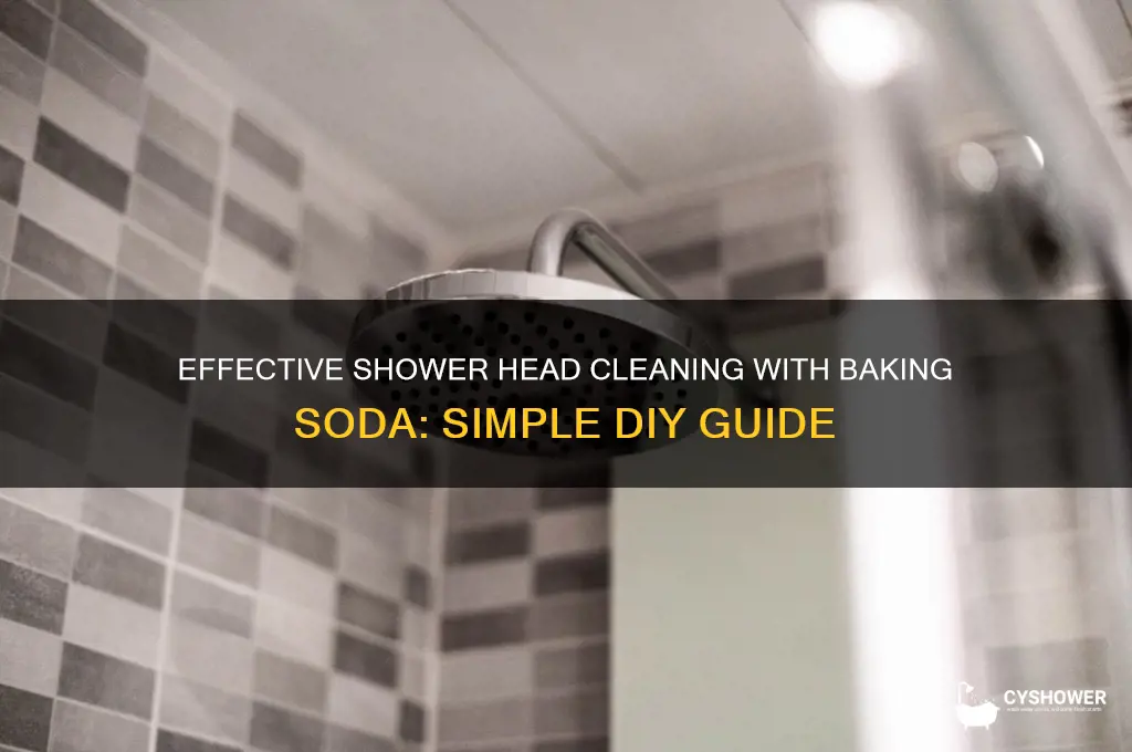 how to clean shower head baking soda