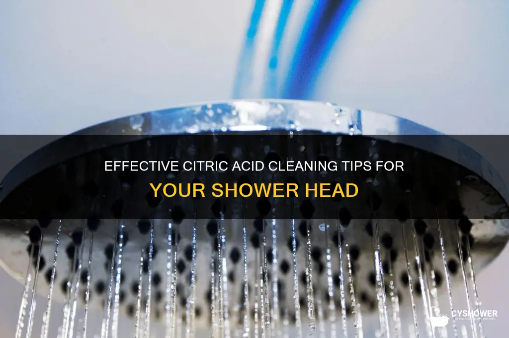 how to clean shower head with citric acid