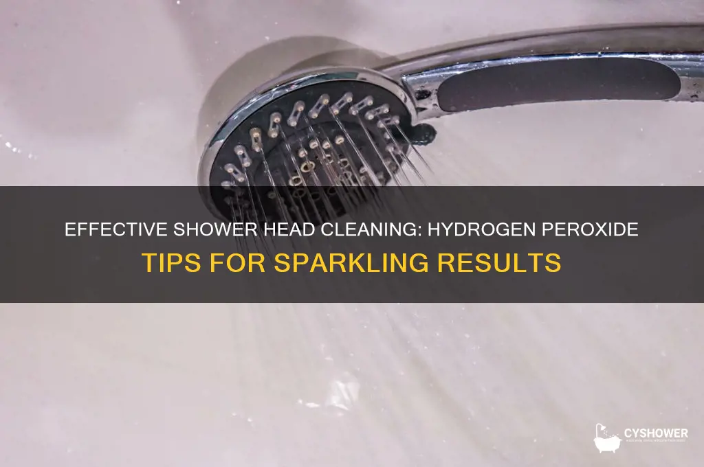 how to clean shower head with hydrogen peroxide