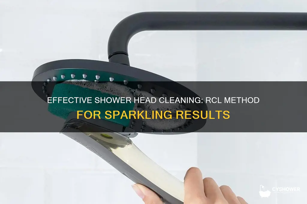 how to clean shower head with rcl