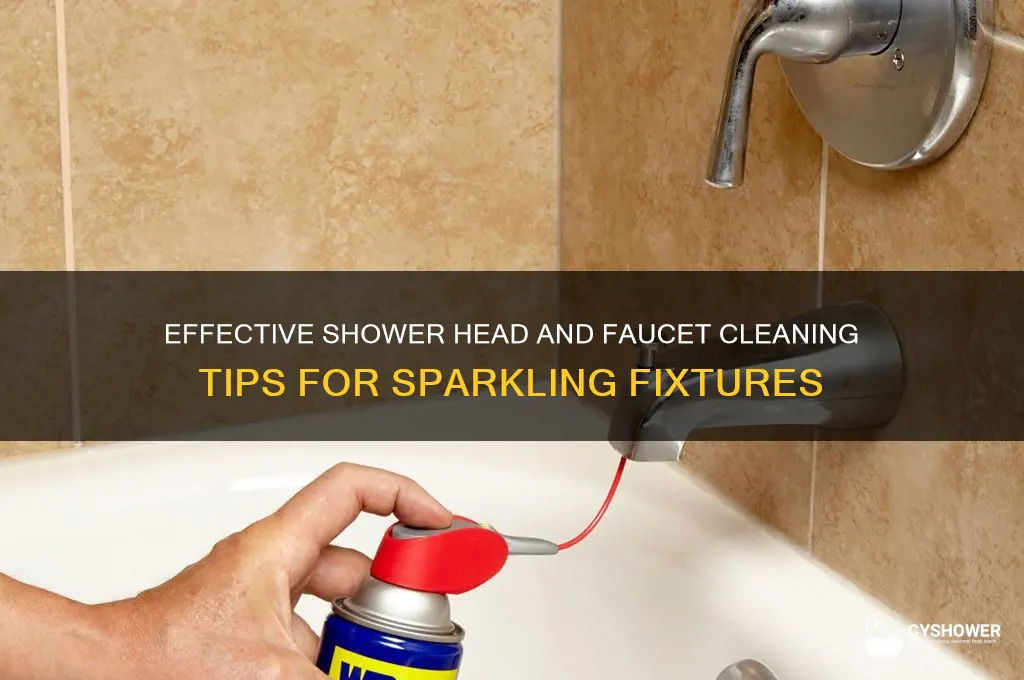 how to clean shower heads and faucets tips