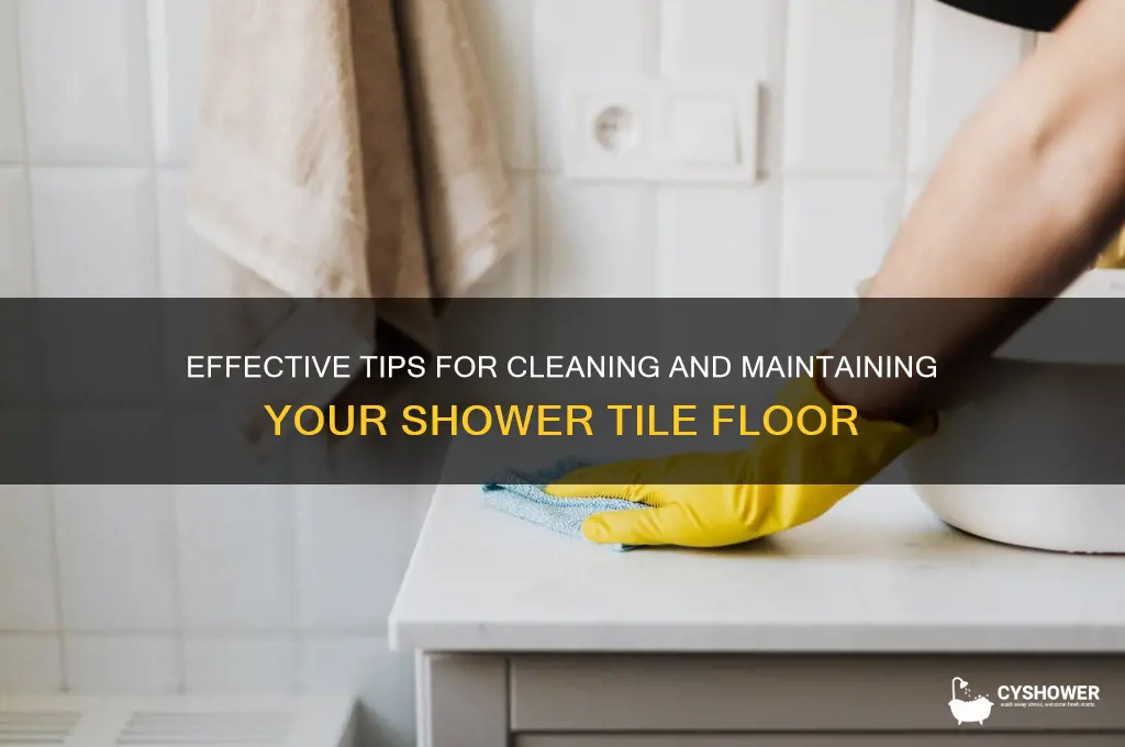 how to clean shower tile floor