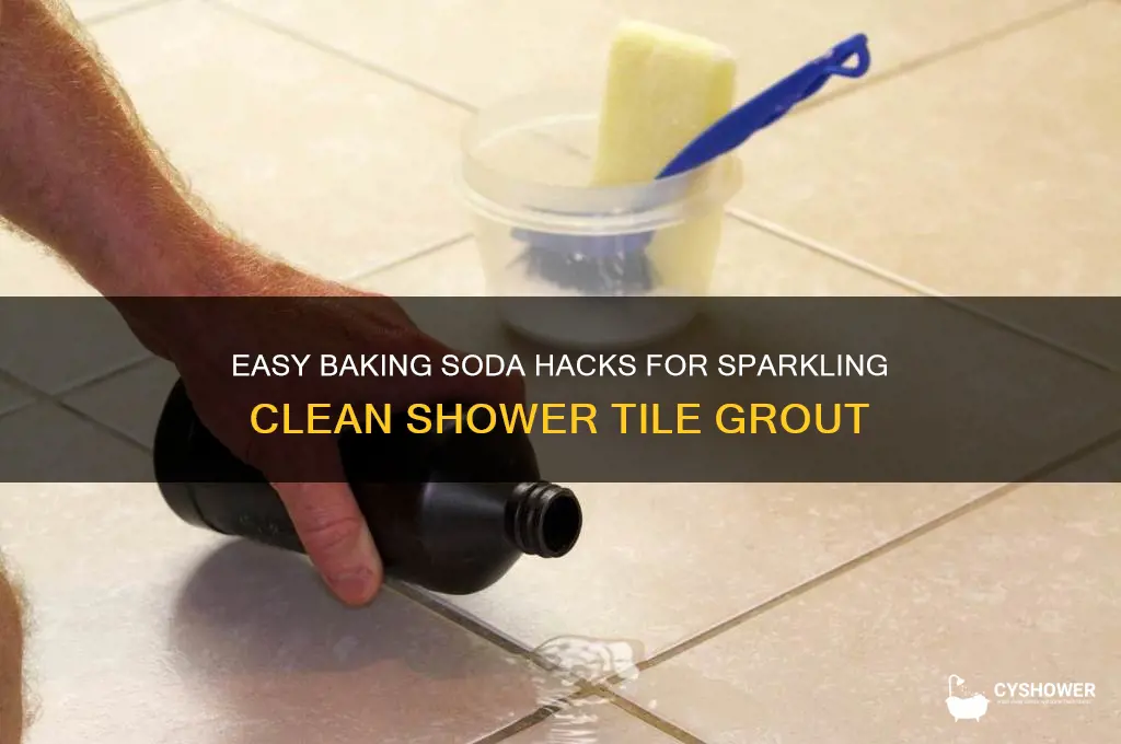 how to clean shower tile grout with baking soda