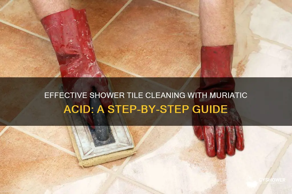 how to clean shower tile with muriatic acid