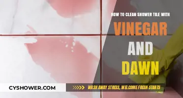 Easy DIY Shower Tile Cleaning with Vinegar and Dawn Dish Soap