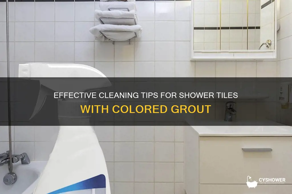 how to clean shower tile withcolored grout