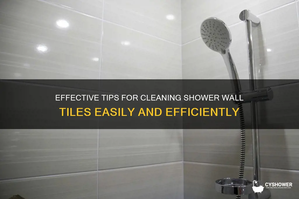 how to clean shower wall tiles