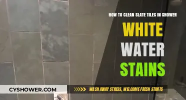 Effective Ways to Remove White Water Stains from Slate Shower Tiles