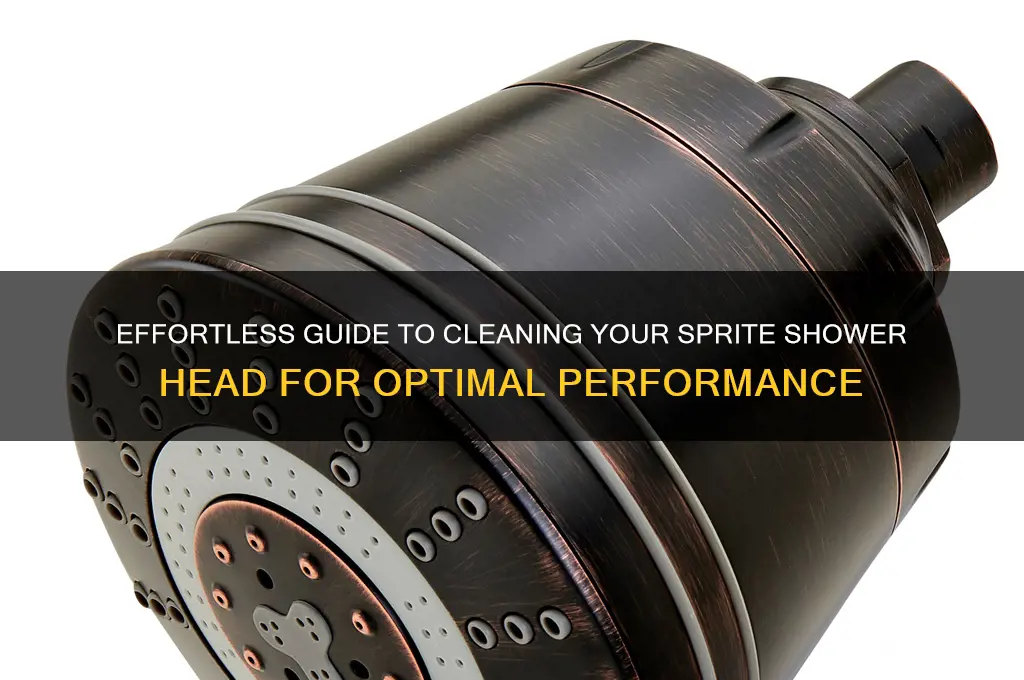 how to clean sprite shower head