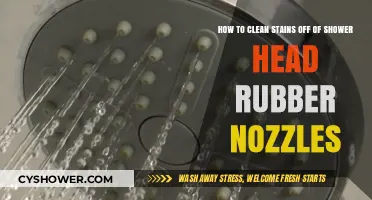 Effective Tips to Remove Stains from Shower Head Rubber Nozzles