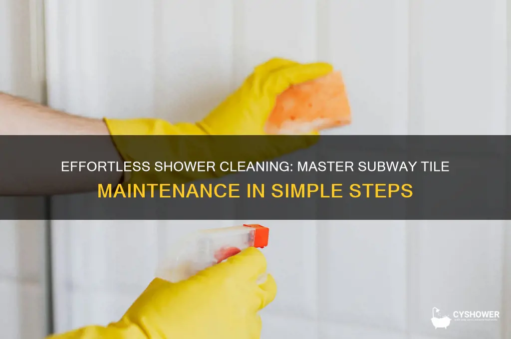 how to clean subway tile in shower