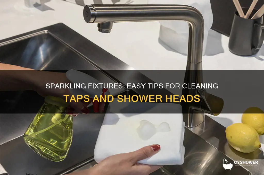 how to clean taps and shower heads