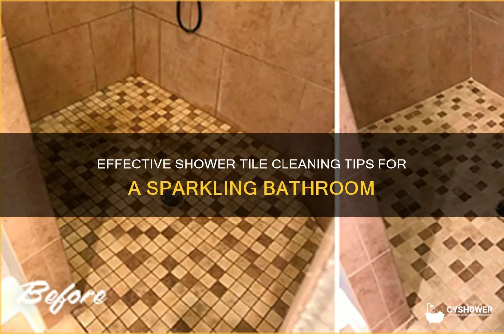 how to clean the shower tiles
