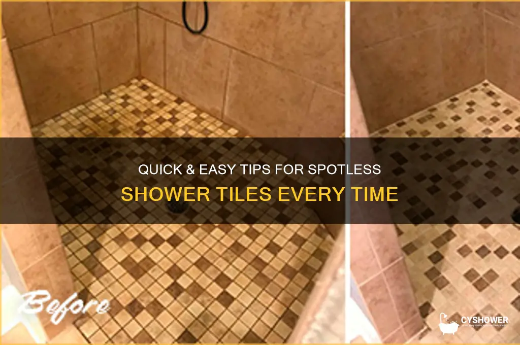 how to clean tile after each shower
