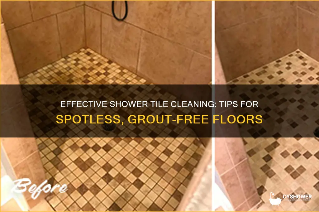 how to clean tile floor in the shower