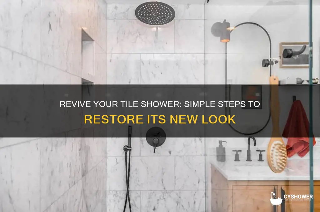 how to clean tile shower to look like new