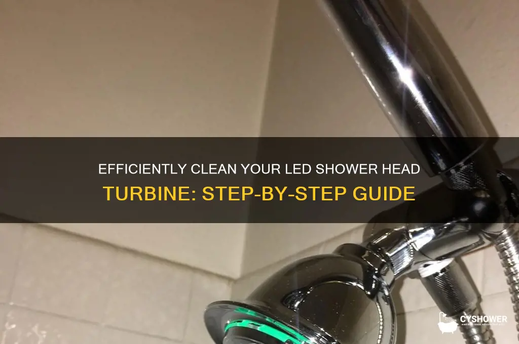 how to clean turbine in led shower head