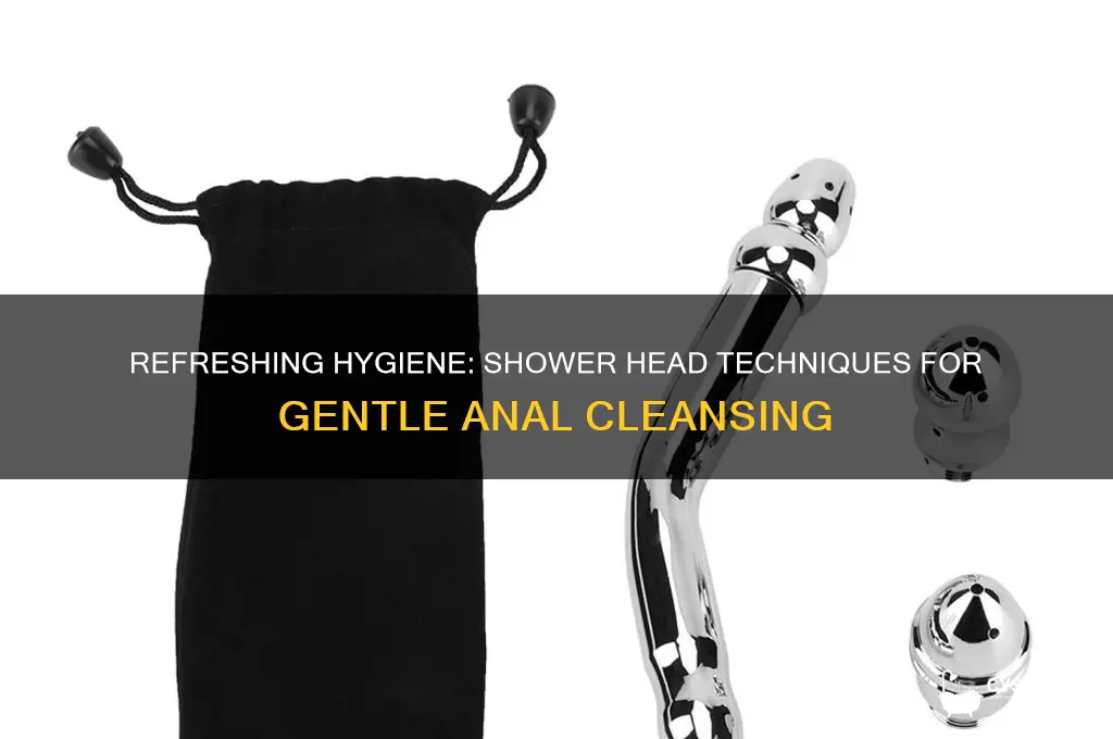 how to clean your anus with a shower head