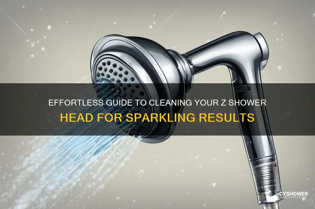 how to clean z shower head