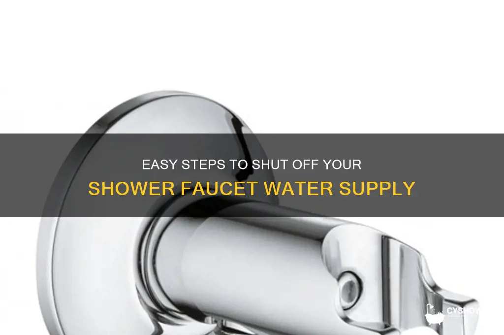 how to close shower foset water