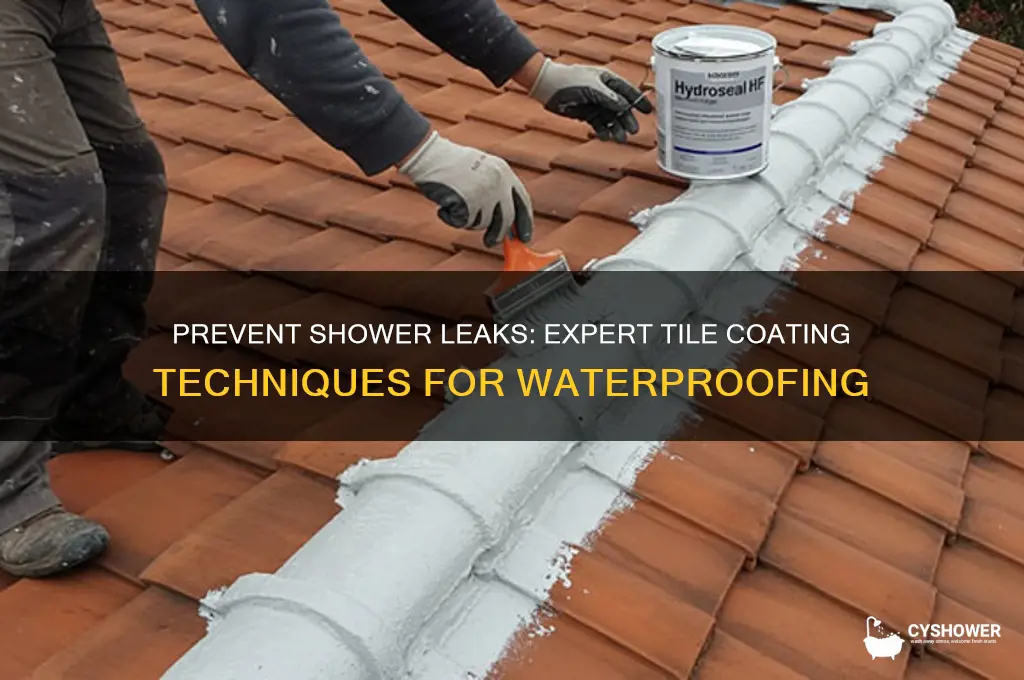 how to coat tiles so shower dont leak