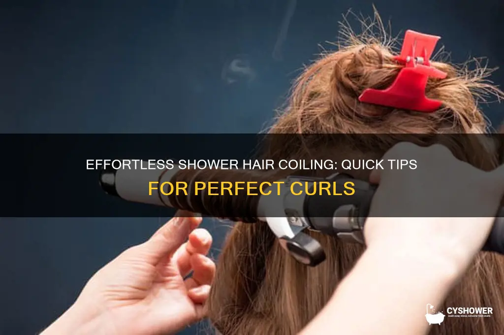 how to coil hair in shower