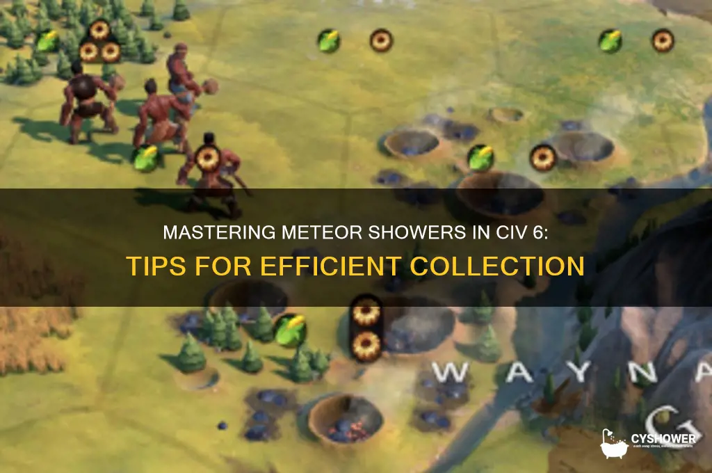 how to collect meteor shower civ 6