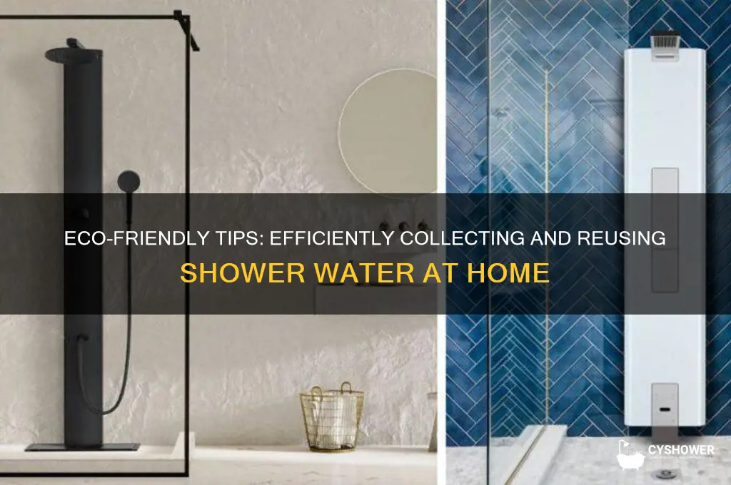 how to collect shower water