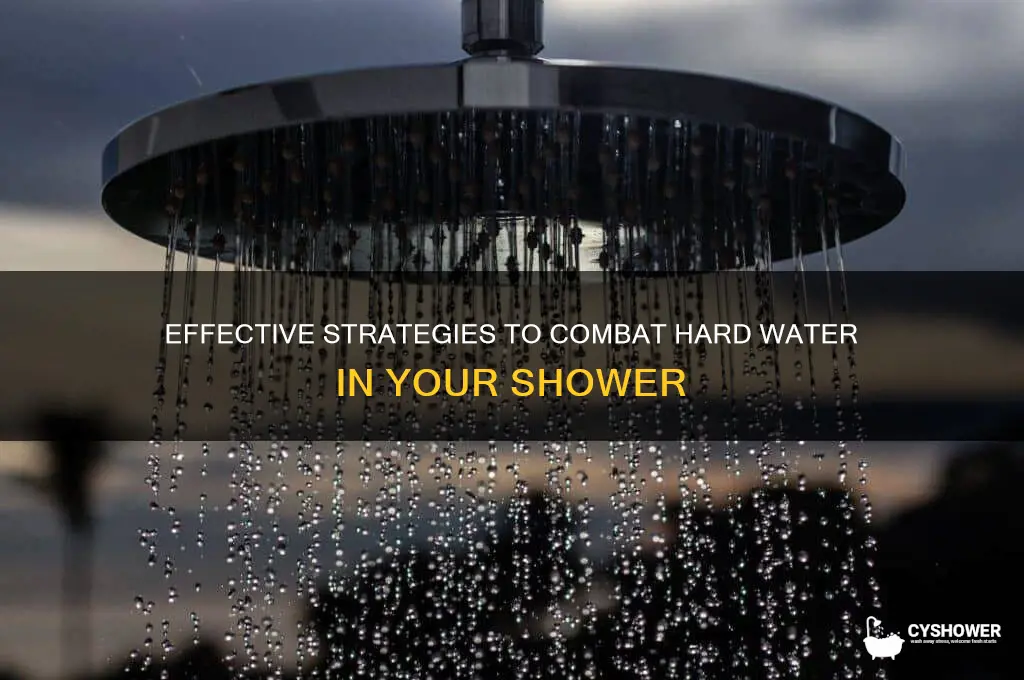how to combat hard water in shower