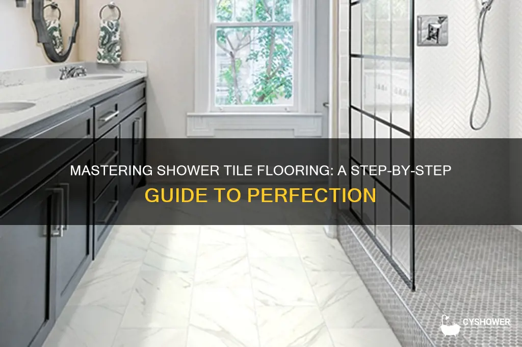 how to complete a tile floor in a shower