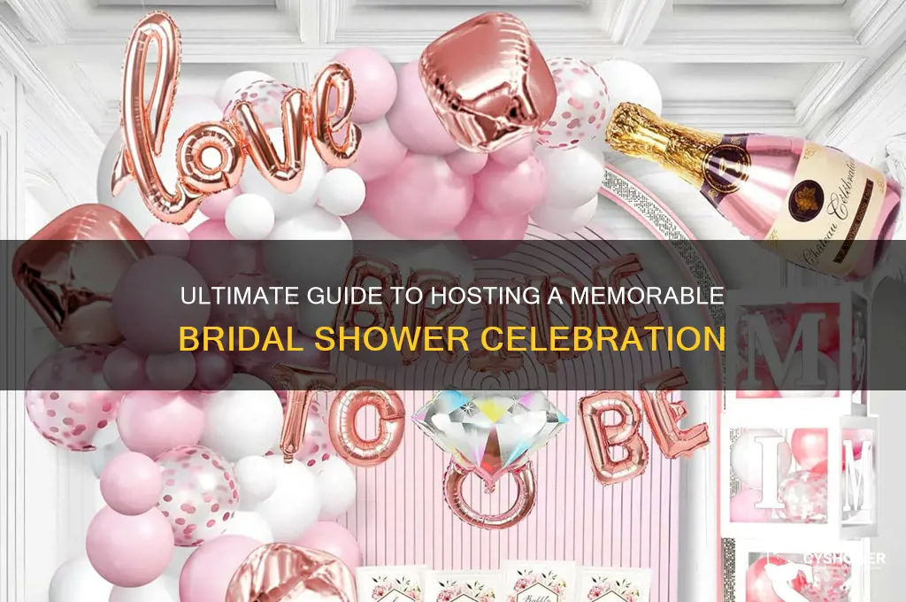 how to conduct a bridal shower party