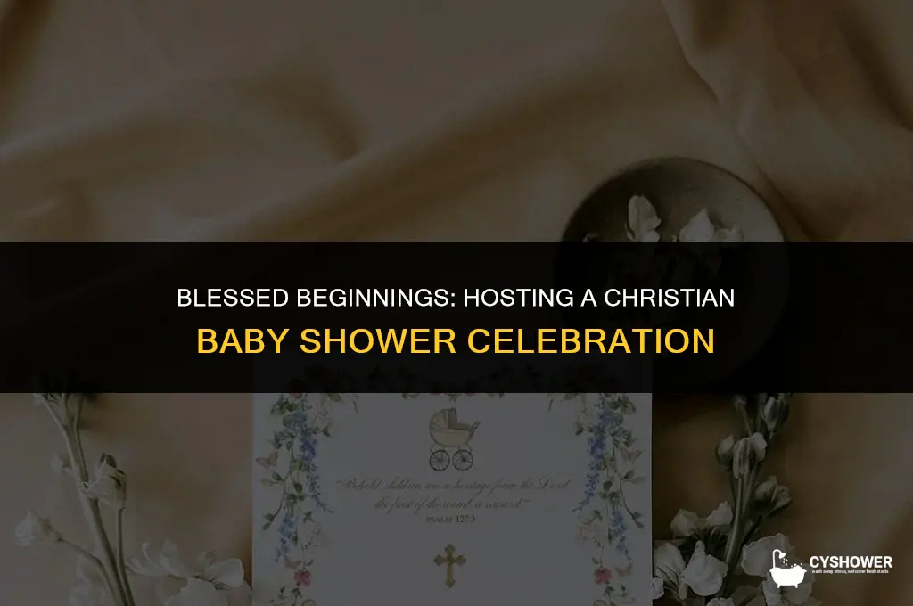 how to conduct christian baby shower