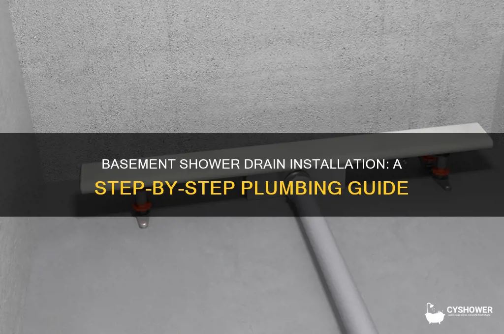 how to connect a basement shower drain