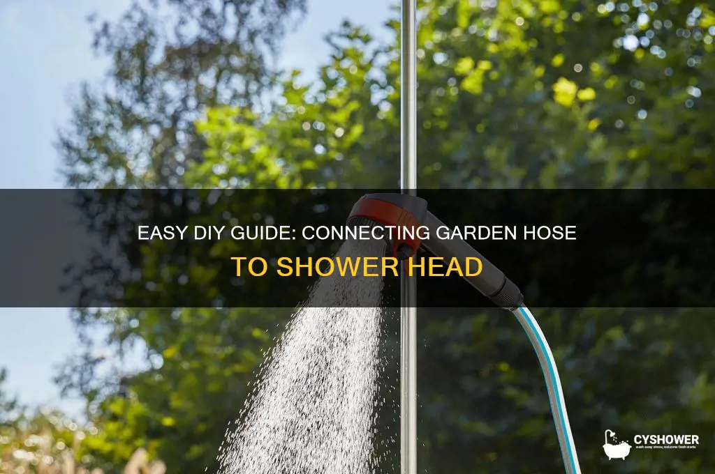 how to connect a garden hose to a shower head