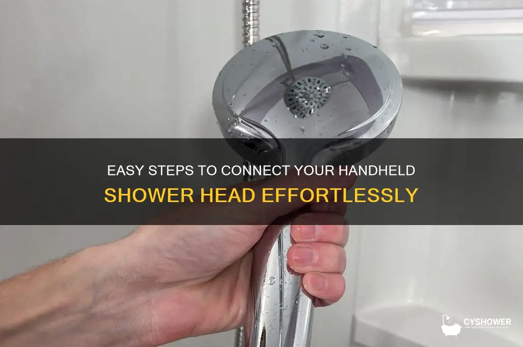 how to connect a hand held shower head