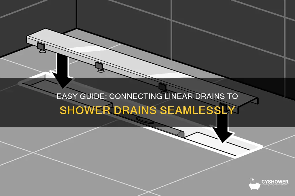 how to connect a linear drain to a shower drain