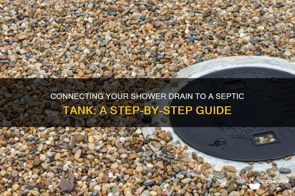 how to connect a shower drain to septic tank
