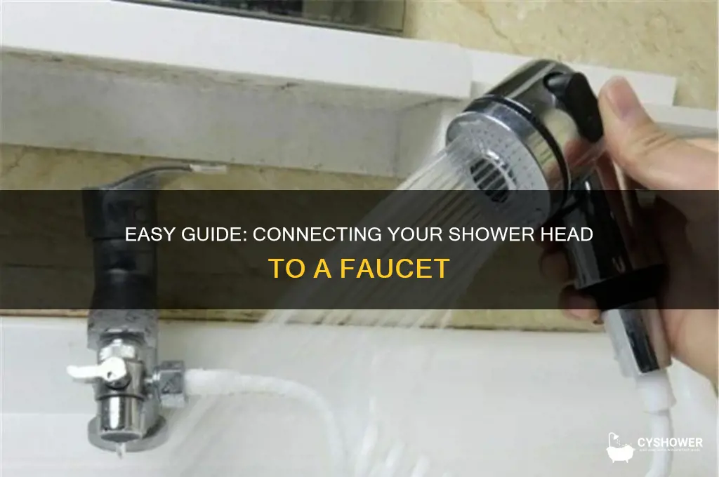 how to connect a shower head to faucet