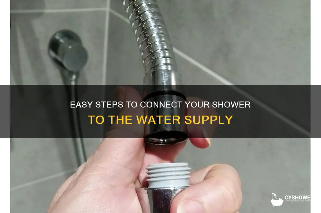 how to connect a shower to water supply